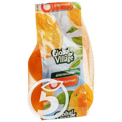 Апельсины "Global Village" Отборные фасованные 1кг по акции в Пятерочке