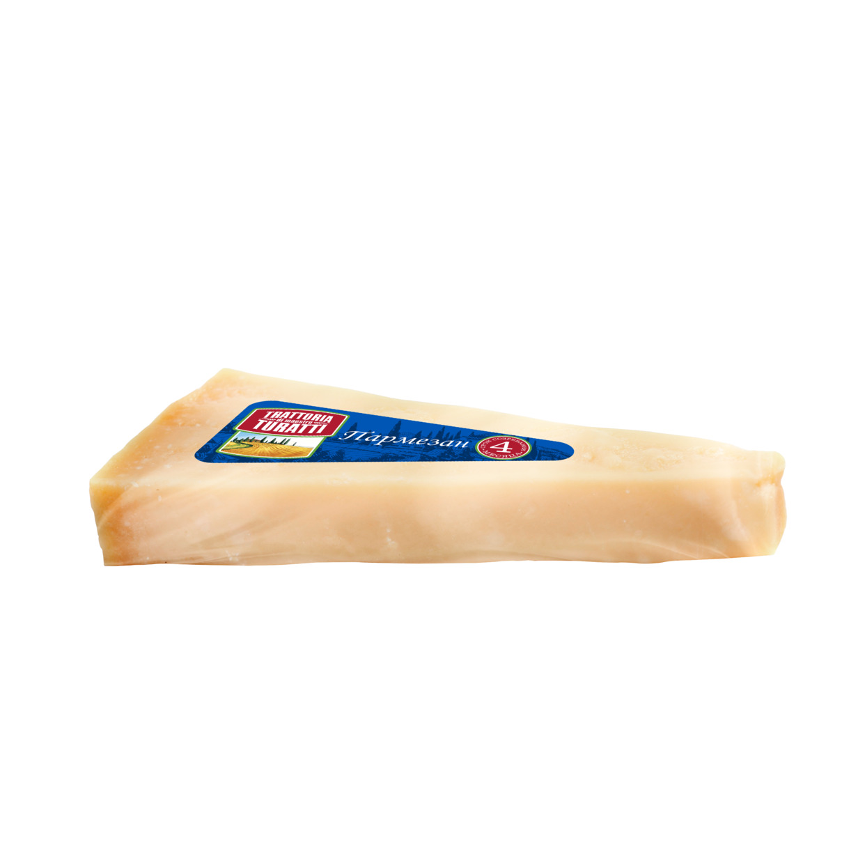 БЗМЖ Сыр твердый "Parmesan" ("Пармезан"), кусковой Массовая доля жира в сухом веществе 40,0 % 1кг по акции в Пятерочке