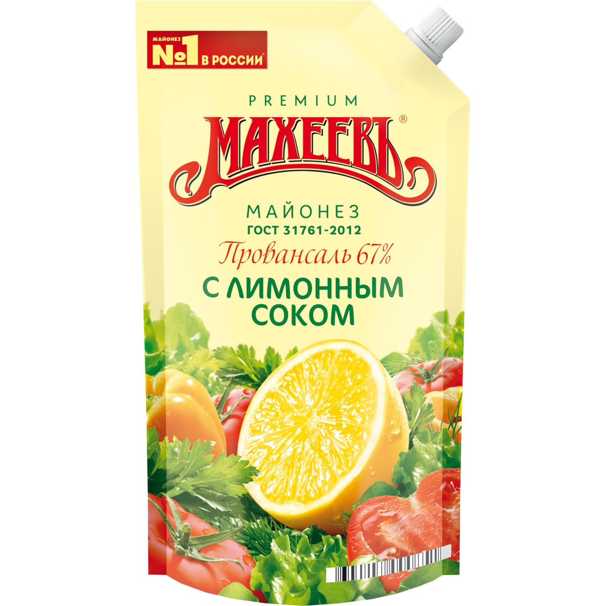 Акция в Пятерочке на Майонез Махеевъ, с лимонным соком, 67%, 400 мл