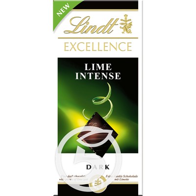 Шоколад "Lindt" Превосходный темный с лаймом 100г по акции в Пятерочке