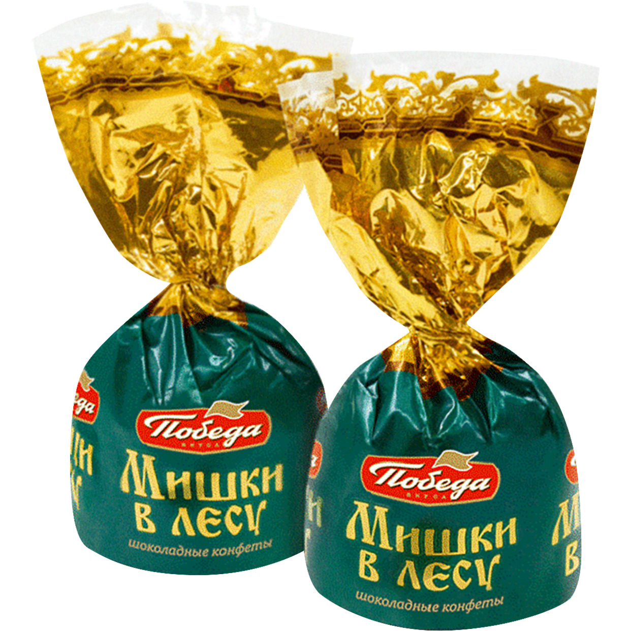 Шоколадные конфеты с начинкой и вафельной крошкой Мишки в лесу 1 кг по акции в Пятерочке