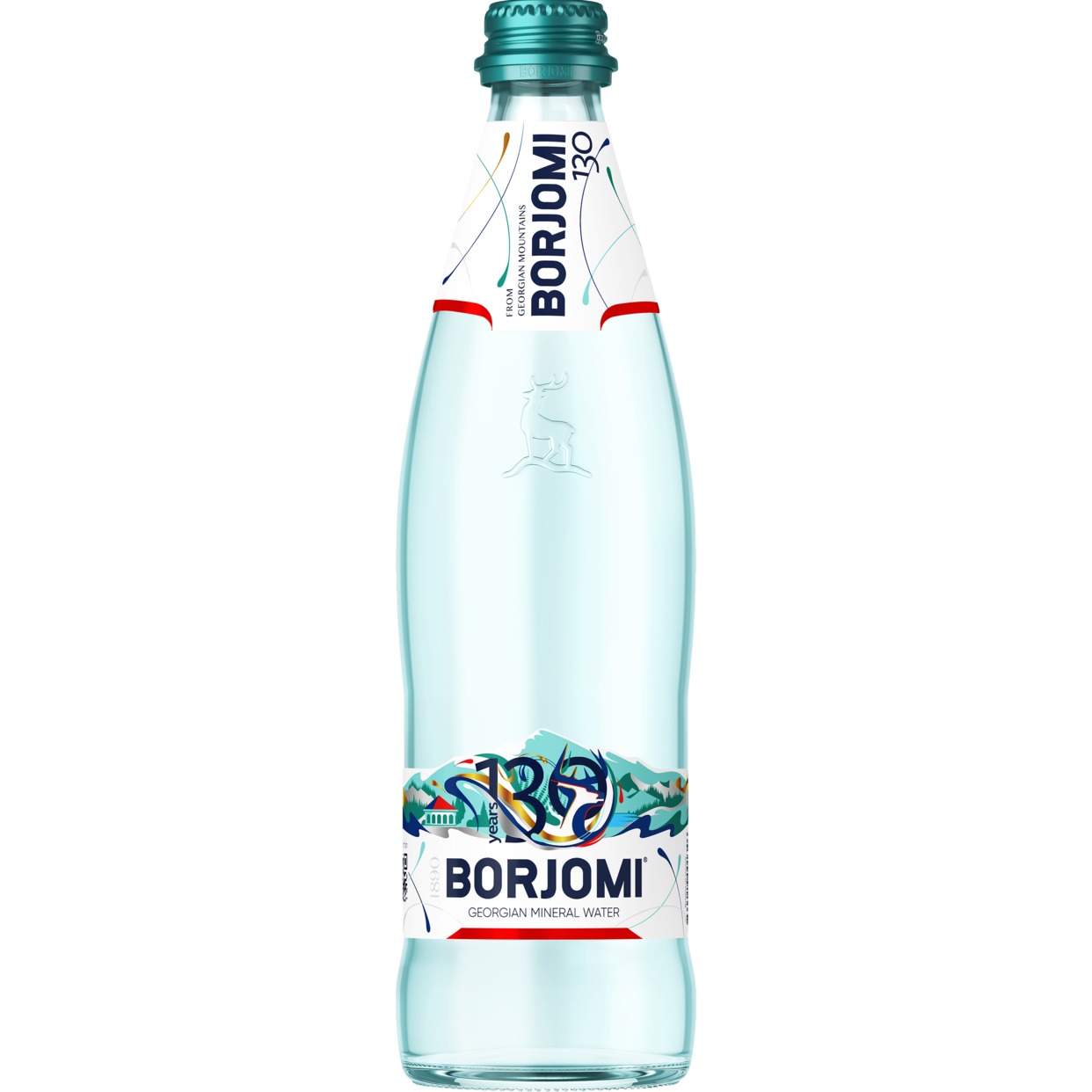 Вода Borjomi, минеральная, газированная, 0,5 л по акции в Пятерочке