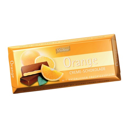 100г BOHME темный шоколад с апельсиновой начинкой (62%) по акции в Пятерочке