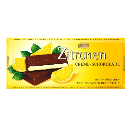 100г BOHME темный шоколад с лимонной начинкой (62%)