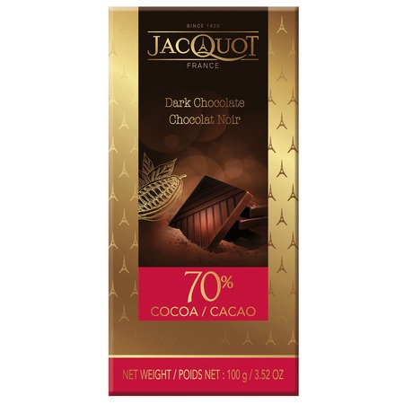 100г JACQUOT Горький шоколад 70% какао по акции в Пятерочке