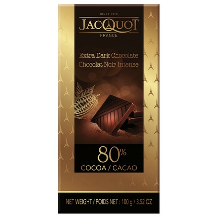 100г JACQUOT Горький шоколад 80% какао по акции в Пятерочке