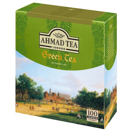 AHM.TEA Чай зеленый пак.с ярл.100х2г