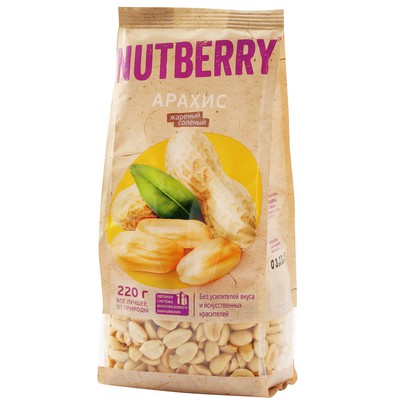 Арахис "Nutberry" жареный соленый 220г
