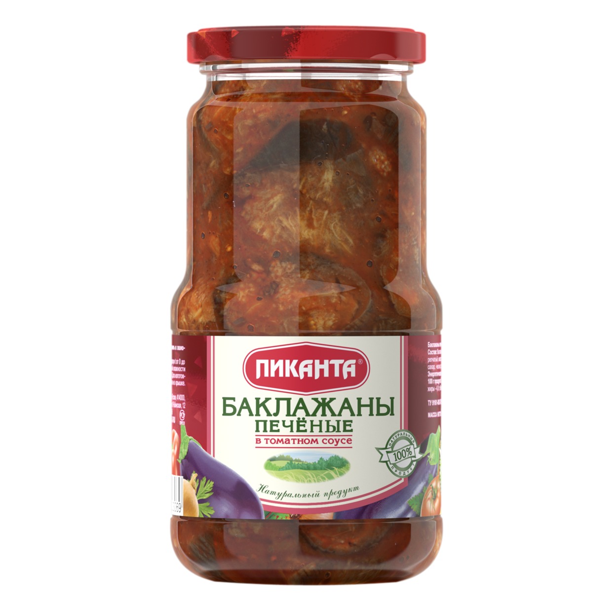 Баклажаны Пиканта, печеные в томатном соусе, 520 г по акции в Пятерочке