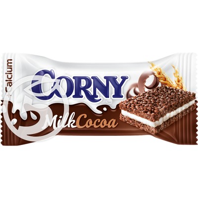 Батончик "Corny" Milk Cocoa злаковый молоко с какао 30г по акции в Пятерочке