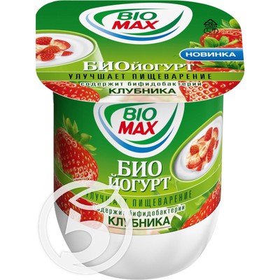 Биойогурт "Bio-Max" Клубника 2,6% 125г