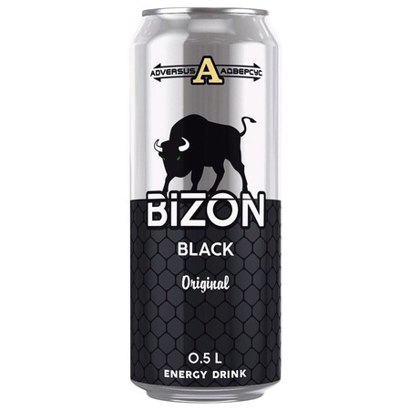 BIZON Нап.BIZON BLACK б/a газ.эн.0,5л по акции в Пятерочке