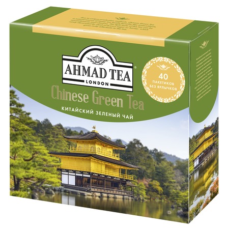 Чай Ahmad Tea, Chinese Green, 40х1,8 г