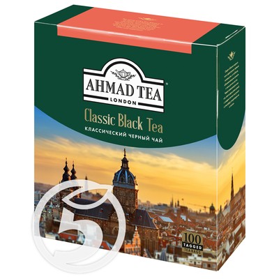 Чай "Ahmad Tea" Классический черный 100пак*2г