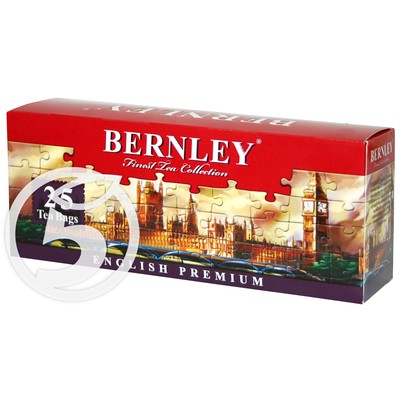 Чай "Bernley" English Premium черный листовой 25пак*2г по акции в Пятерочке