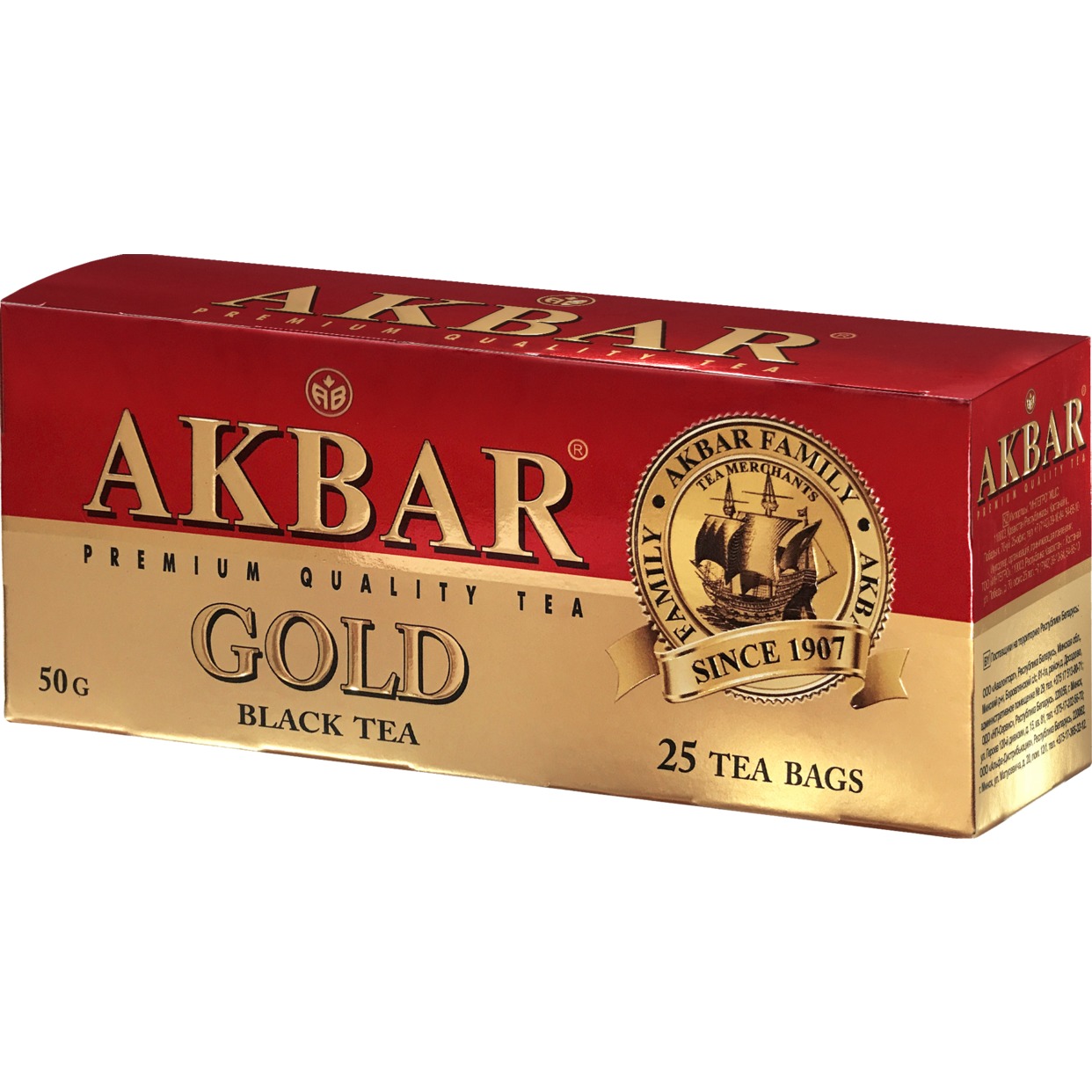 Чай черный Akbar Gold 25 пак по акции в Пятерочке