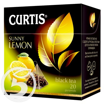 Чай "Curtis" Sunny Lemon черный 20пак*1,7г по акции в Пятерочке