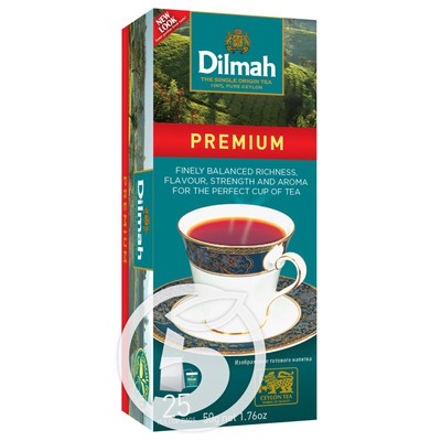Чай "Dilmah" Цейлон черный 25пак*2г по акции в Пятерочке