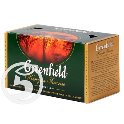 Чай "Greenfield" черный Kenyan Sunrise 25пак*2г по акции в Пятерочке
