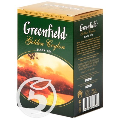 Чай "Greenfield" Golden Ceylon черный 100г по акции в Пятерочке
