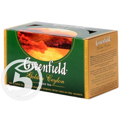 Чай "Greenfield" Golden Ceylon черный 25пак*2г по акции в Пятерочке