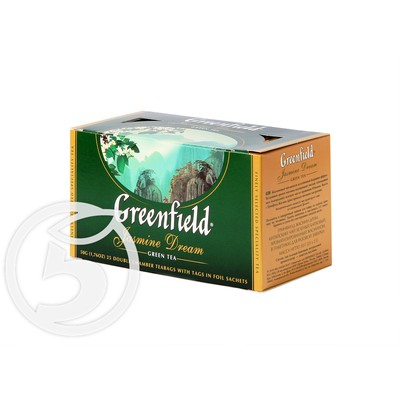 Чай "Greenfield" зеленый Jasmine Dream 25 пак по акции в Пятерочке