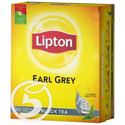 Чай "Lipton" Earl Grey черный 100пак