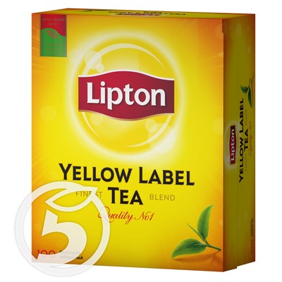 Чай "Lipton" Yellow Label черный 100пак*2г по акции в Пятерочке