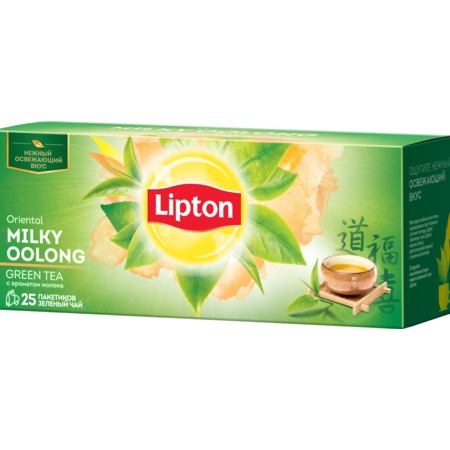 Чай Lipton, зеленый, 25х1,5 г по акции в Пятерочке