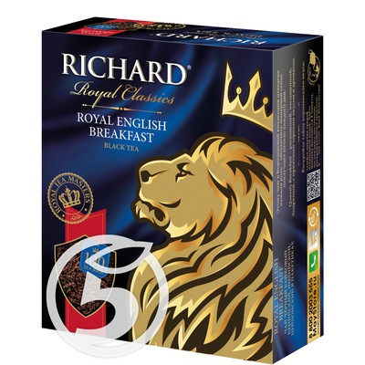Чай "Richard" черный Royal English Breakfast 200г по акции в Пятерочке
