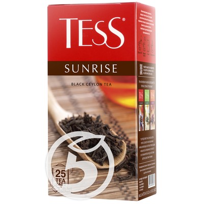 Чай "Tess" черный Sunrise Black Tea 25пак*1,8г