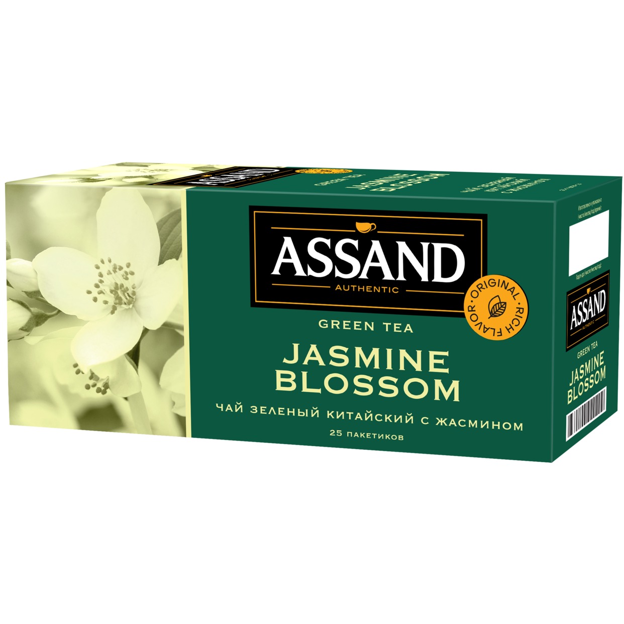 ЧАЙ ЗЕЛЕНЫЙ КИТАЙСКИЙ С ЖАСМИНОМ « GREEN TEA JASMINE Blossom» "ASSAND" 25х2г