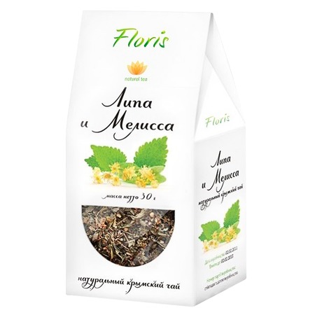 Чайный напиток из растительного сырья "Липа и мелисса" (ТМ "Floris", 0.030 кг, шт)