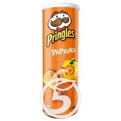 Чипсы "Pringles" со вкусом паприки 165г по акции в Пятерочке