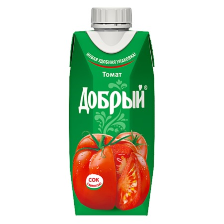 ДОБРЫЙ Сок томатный с сахар/солью 0,33л по акции в Пятерочке