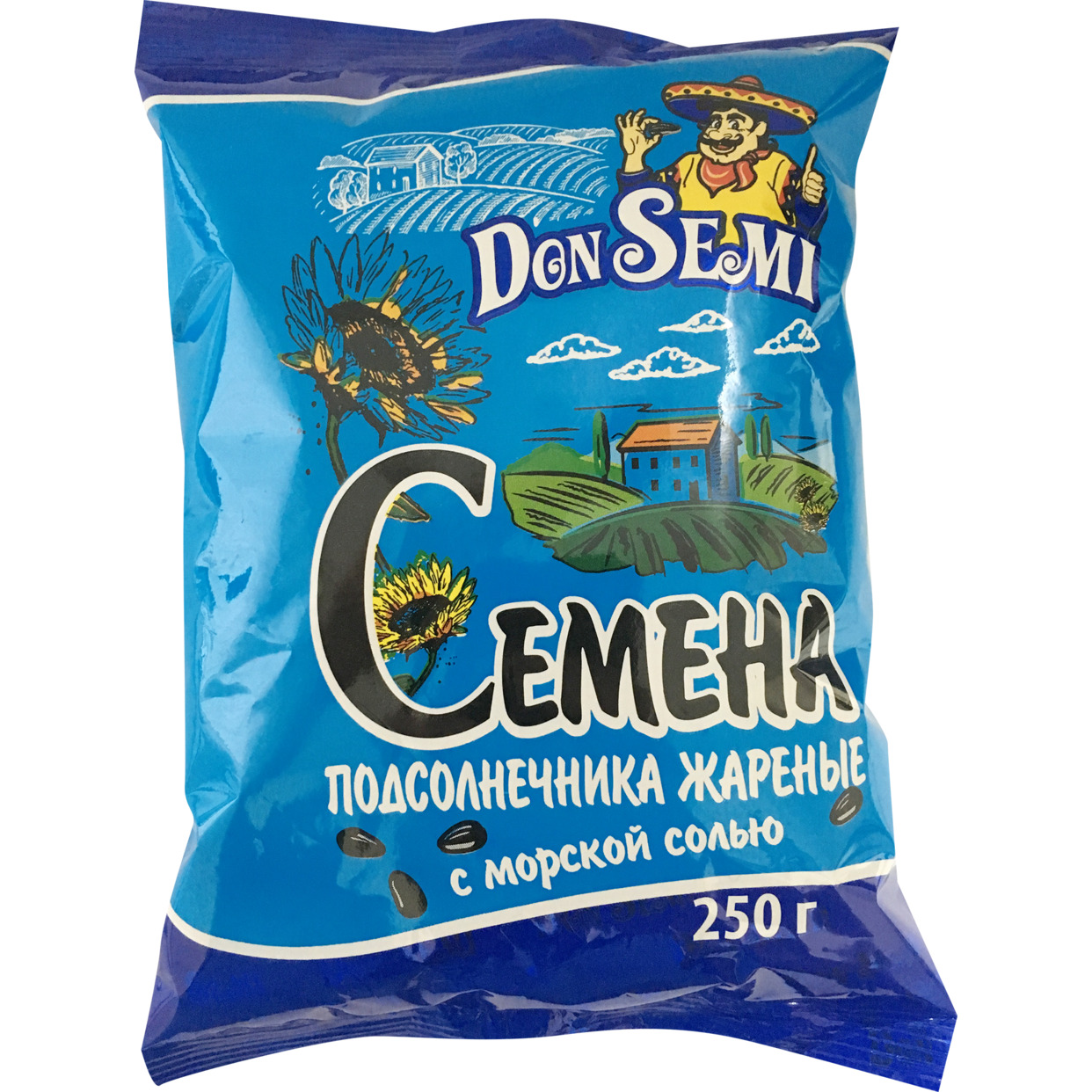 Don’ Semi Семена подсолнечника жареные с морской солью (флоу-пак) 250 г по акции в Пятерочке