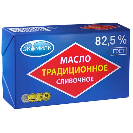 ЭКОМИЛК Масло ТРАДИЦ.слив.82,5% 180г