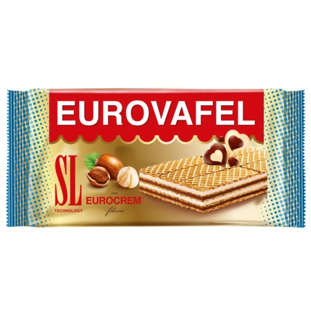 EUROVAFEL Вафли с мол/какао нач.60г по акции в Пятерочке
