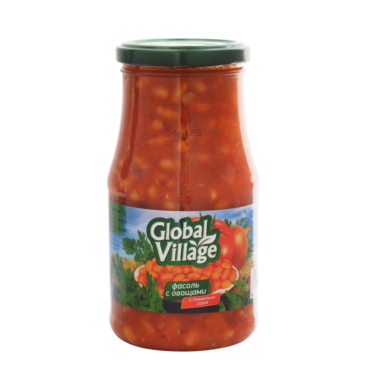 Фасоль Global Village с овощами в томатном соусе 530 г