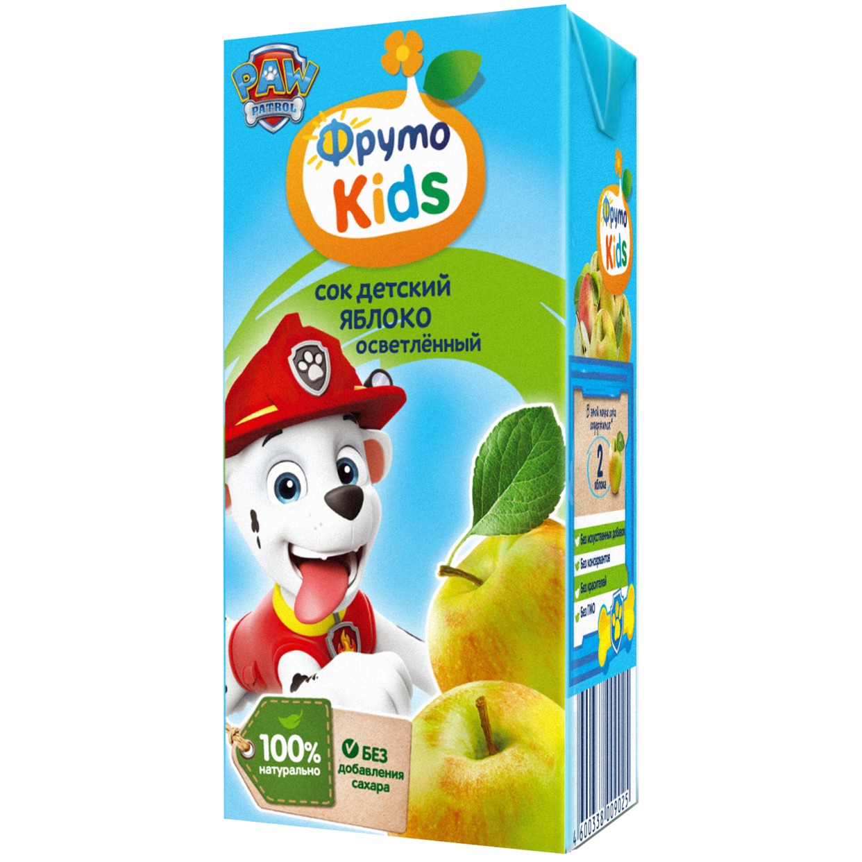 ФрутоKids 0,2л Сок яблочный осветленный для питания детей раннего возраста по акции в Пятерочке