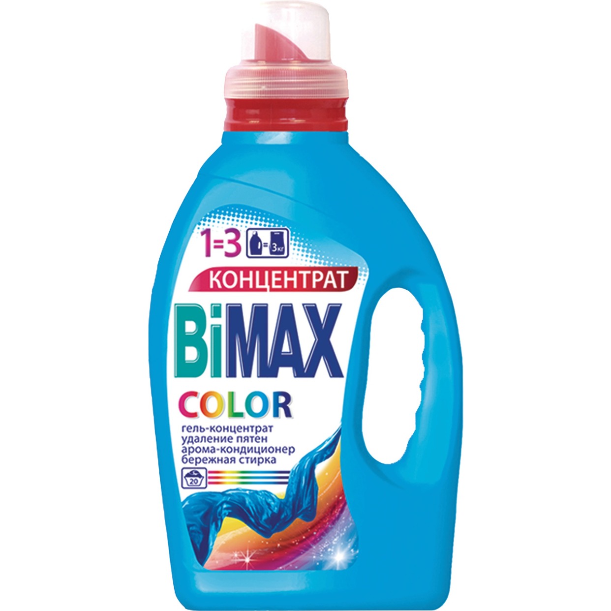 Гель для стирки Bimax, Color, 1,5 л по акции в Пятерочке