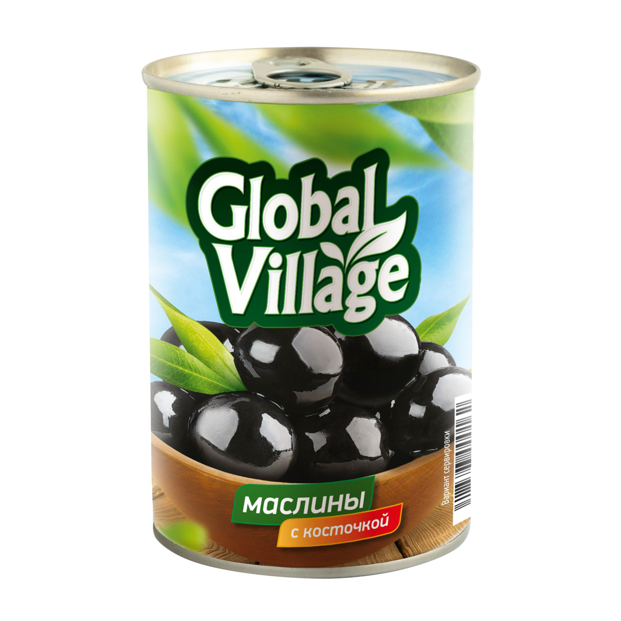 GLOBAL VILLAGE Маслины с/к 425г по акции в Пятерочке