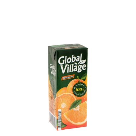 GLOBAL VILLAGE Нектар апельсиновый 0.2л