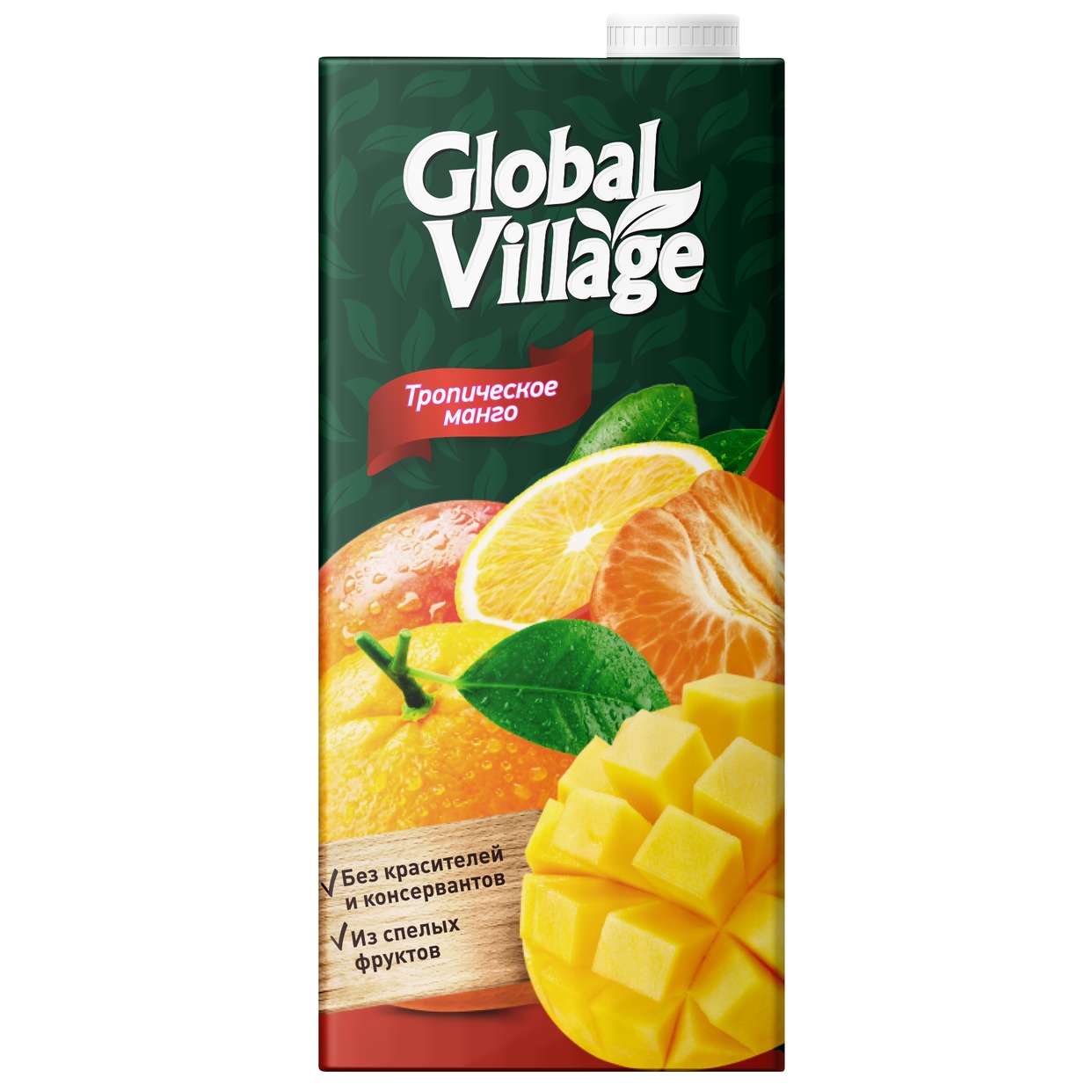 GLOBAL VILLAGE Сокосодержащий напиток из апельсинов, манго и мандаринов, 0,95л по акции в Пятерочке