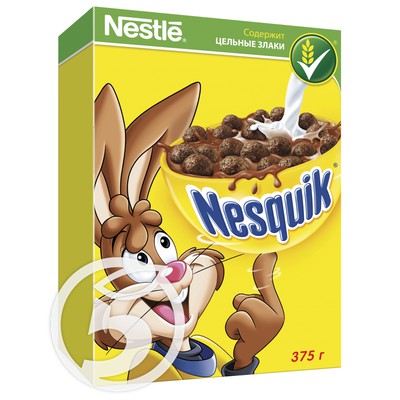 Готовый завтрак "Nesquik" шоколадный 375г по акции в Пятерочке