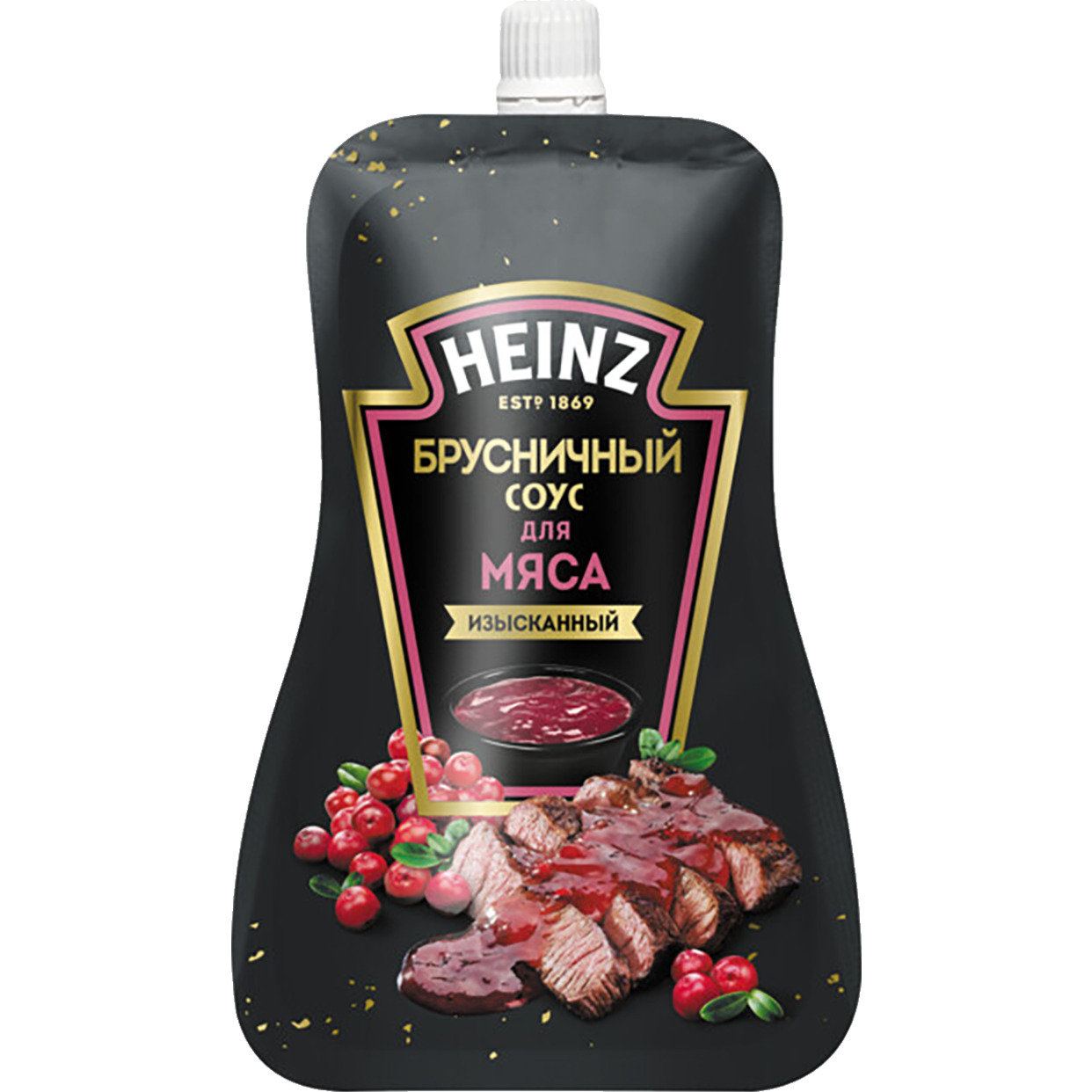 HEINZ Соус Брусничный для мяса деликатесный 200г по акции в Пятерочке