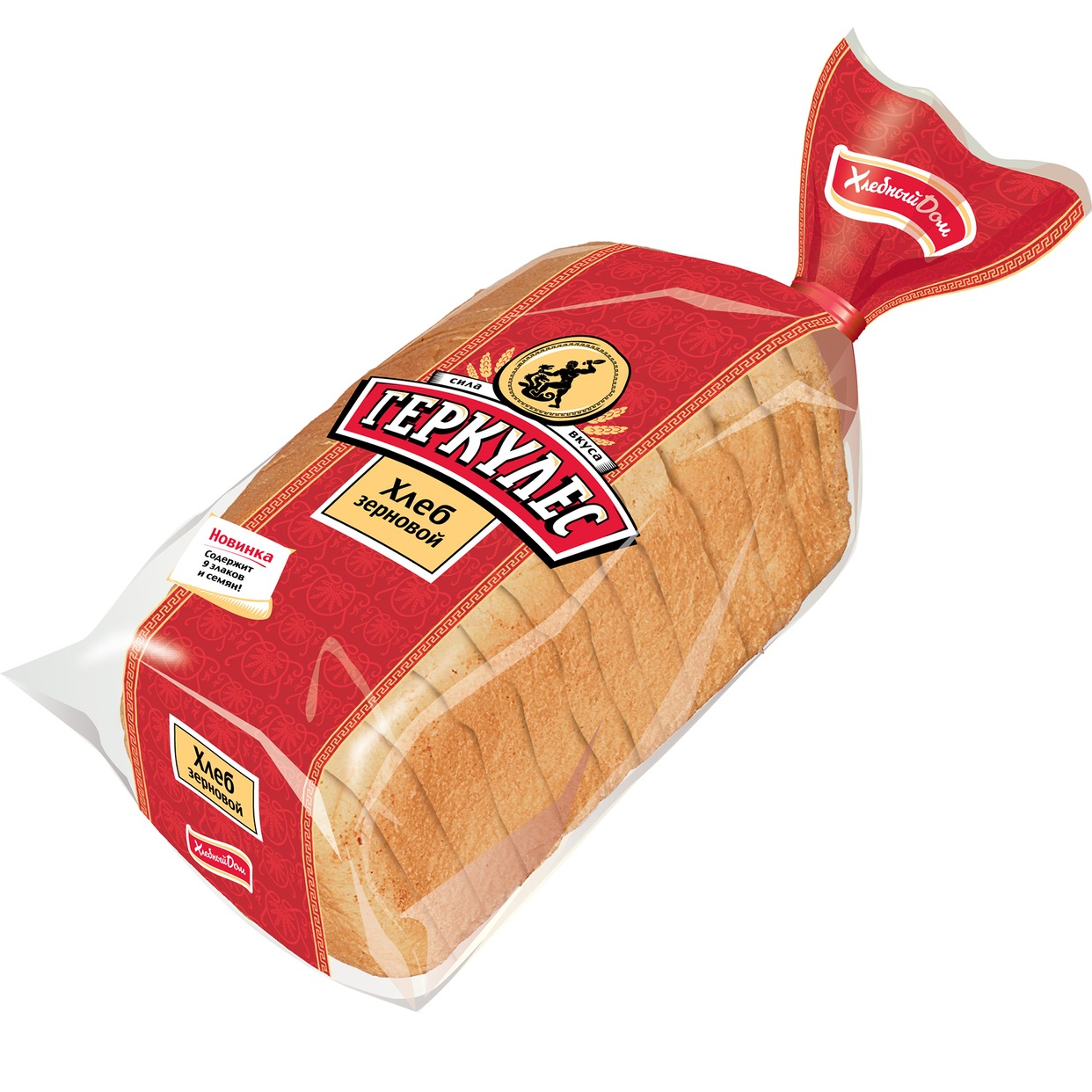 Хлеб "Хлебный Дом" Геркулес зерновой в нарезке 500г по акции в Пятерочке