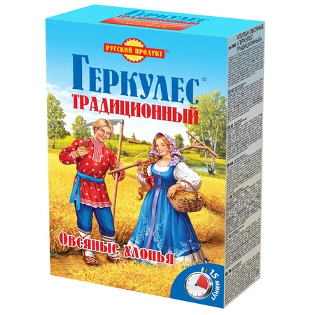 Хлопья овсяные, геркулес, традиционный, Русский продукт, 500 г