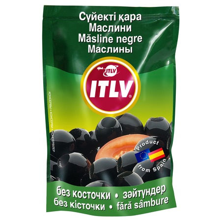 ITLV Маслины черные б/к дой-пак 170г