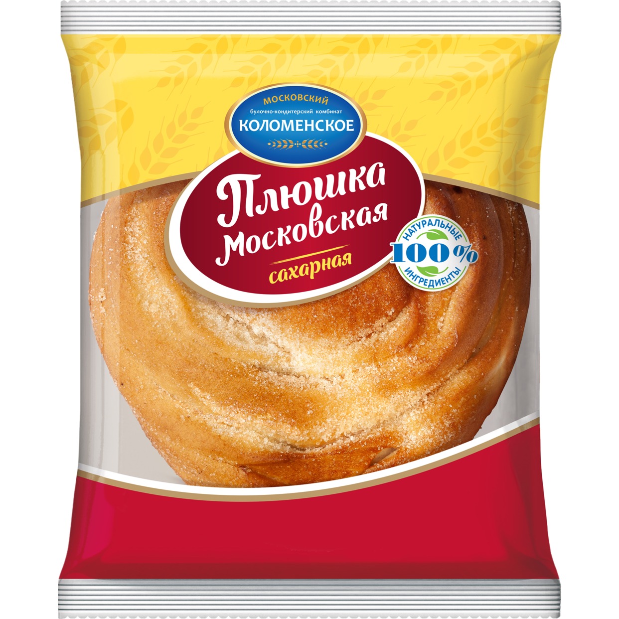 Изделие хлебобулочное сдобное: Плюшка Московская сахарная 150 гр Коломенское